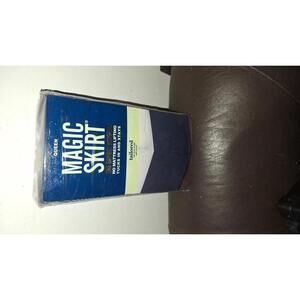 MagicSkirt Q Navy Tailored 15" Drop Wrap Around New